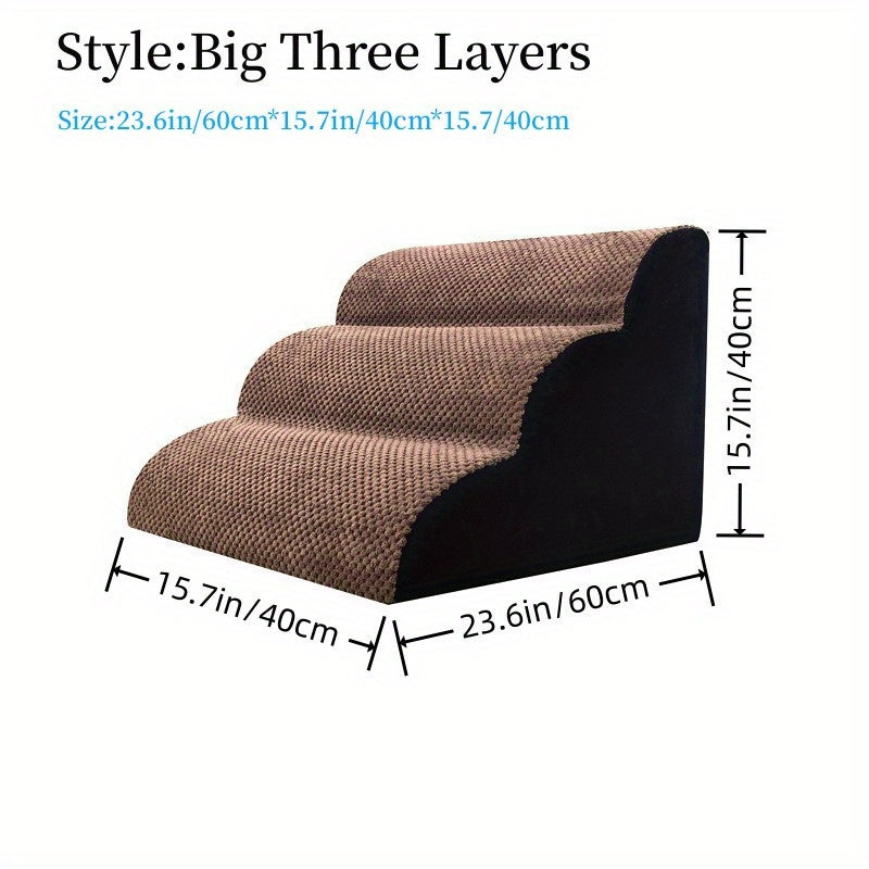 Dog Stairs Up And Down Sofa Bed Sponge Steps Gradient Cat Small Dog Stairs Climbing Stairs Dog Up And Down Sofa Bed Sponge Steps