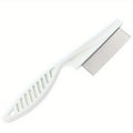 Dual-Action Stainless Steel Flea and Lice Comb for Dogs and Cats - Effective Flea, Tick, and Lice Removal, Gentle Grooming, Hair Detangling, and Easy Cleaning - Durable Plastic Construction for Long-Lasting Use