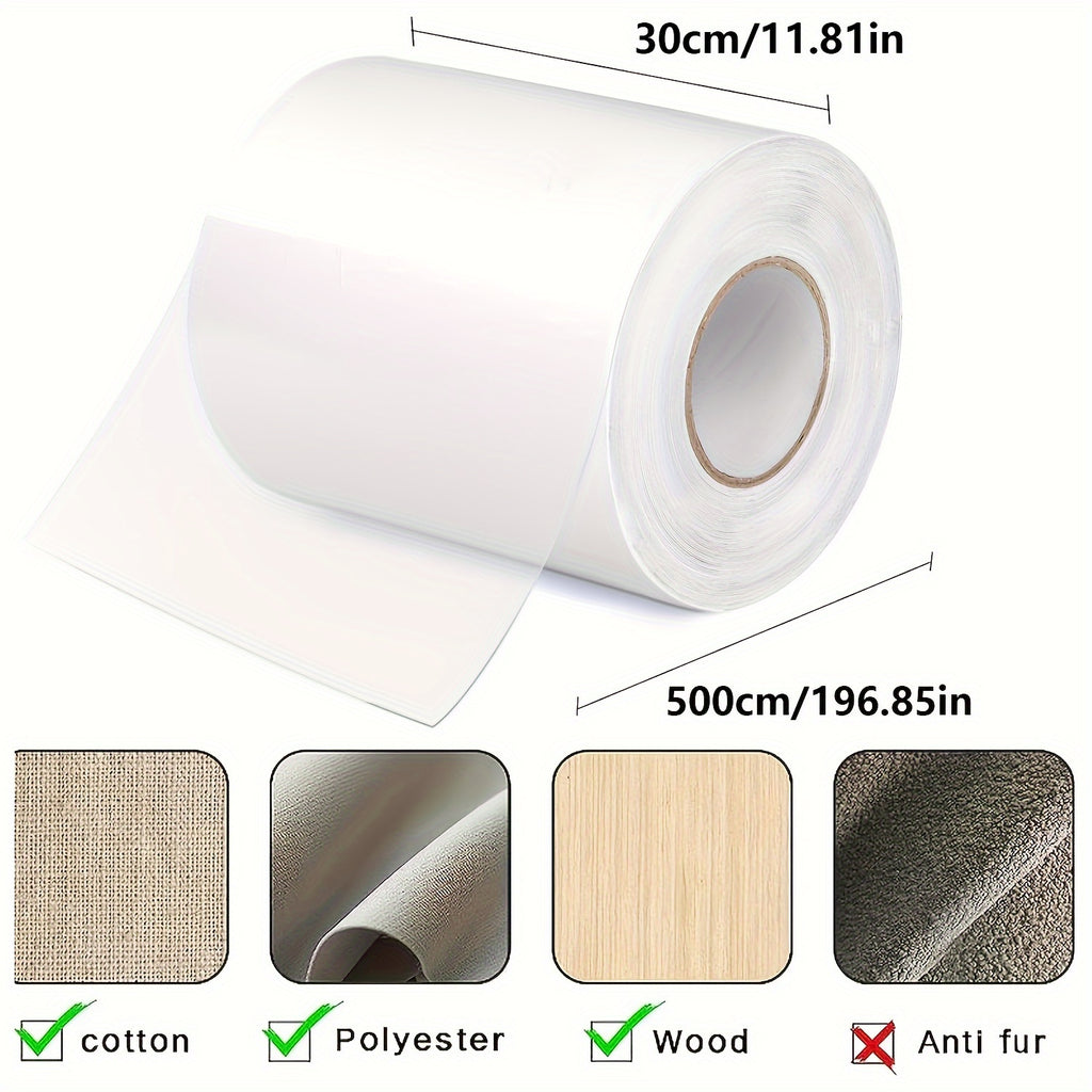 1 Roll of Premium Cat Training Tape - Durable Furniture Protector, Scratch Guard for Couch, Door, and Cat Furniture - Easy to Use, Removable, and Reusable Adhesive