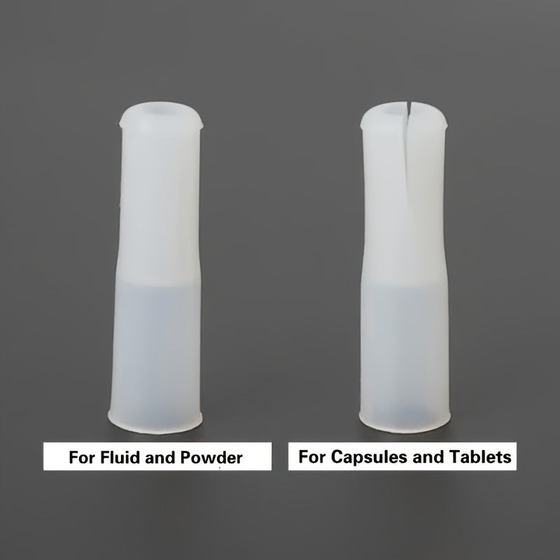 Dual-Use Pet Medicine Syringe with Soft Tip - Easy Pill Dispenser for Cats and Small Animals, Durable Plastic