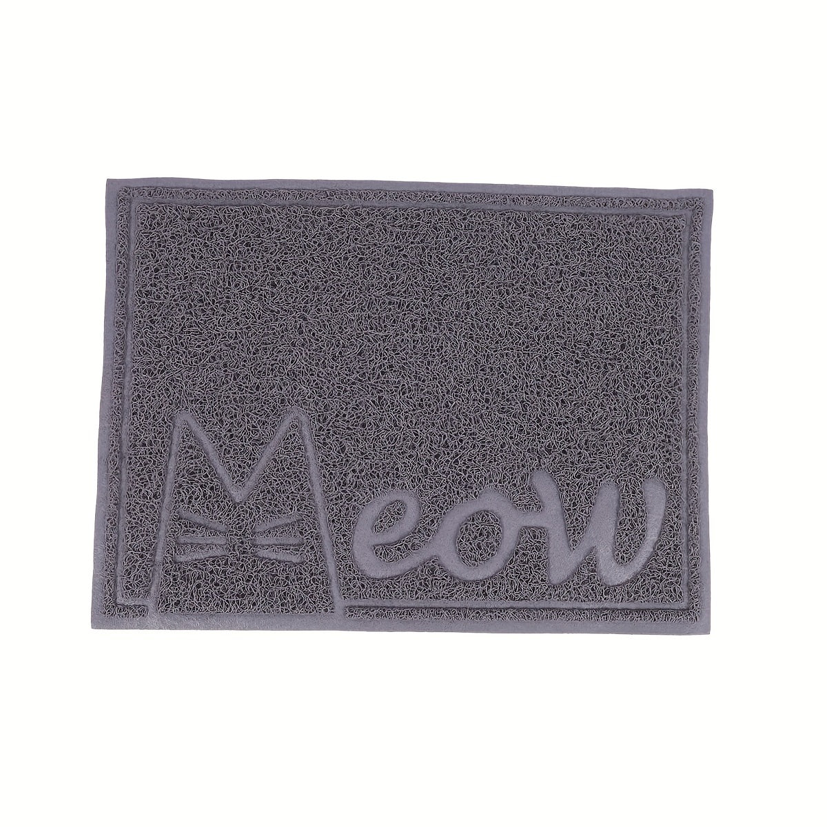 1pc Letter Print Cat Litter Mat - Waterproof, Urine Proof, Non-Slip Mat For Cat Litter & Cleaning