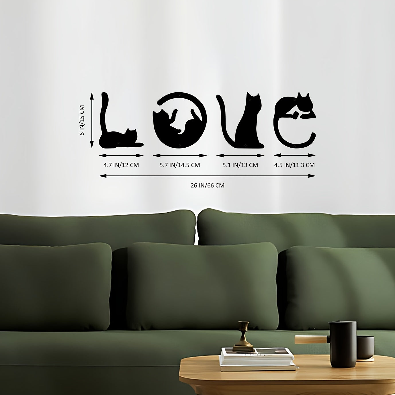 4pcs/set Cute Cat Metal Wall Decor, Abstract Home Wall Art For Bedroom, Living Room, Bathroom, Kitchen Wall Decor (Black), Halloween Room Decor Gothic, Valentine's Day Decor, Valentine's Day