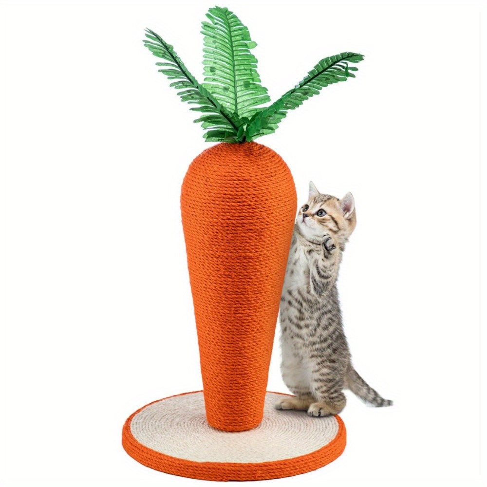 Cat Scratching Post Carrot Craft Pet Cat Kitten Scratcher Sisal Climbing Posts
