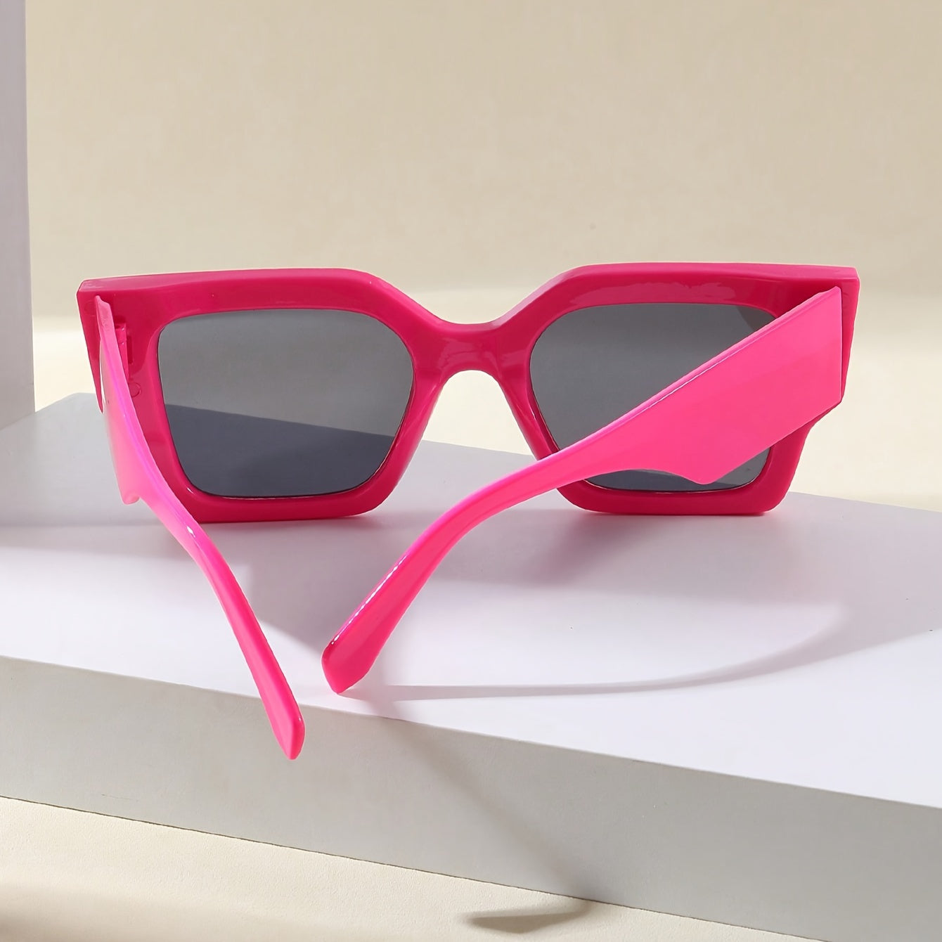 ENSARJOE Chic Rose Red Cat Eye Fashion Glasses for Women - Anti-Reflective, Fashionable Shades for Beach & Party