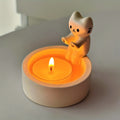 1pc Kitten Candle Holder, Warming Paws Cat Cute Candle Holder, Cartoon Candle Holder, Warming Paws Cat Candle Holder For Home Decor