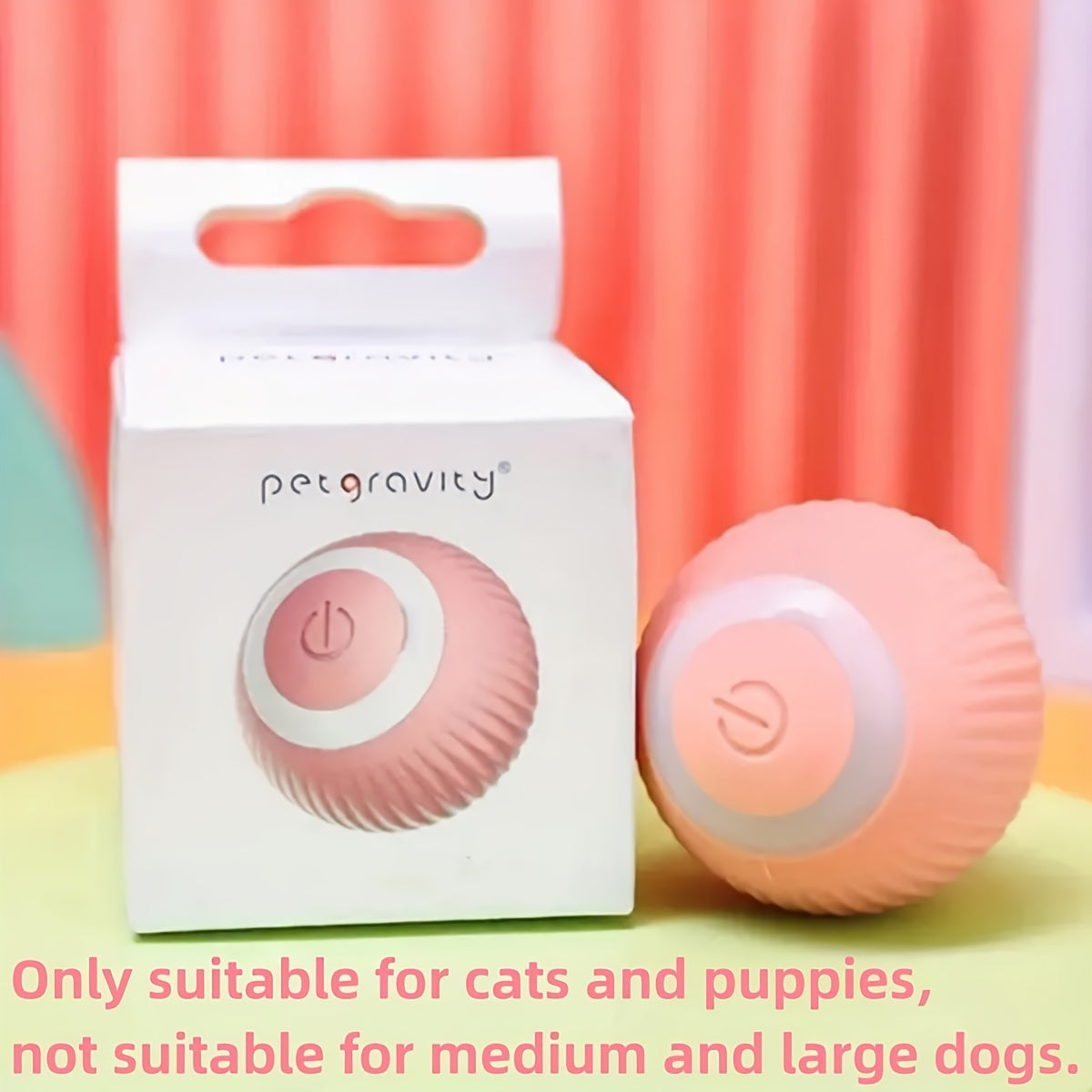 1PC/2PCS Smart Interactive Pet Toy Combo with Automatic Rolling and Bouncing Ball - Stripe Pattern Silicone Cat Toys, USB Rechargeable, Obstacle Avoidance, Quiet Operation, Suitable for Small Dogs and Cats Under 9.07KG