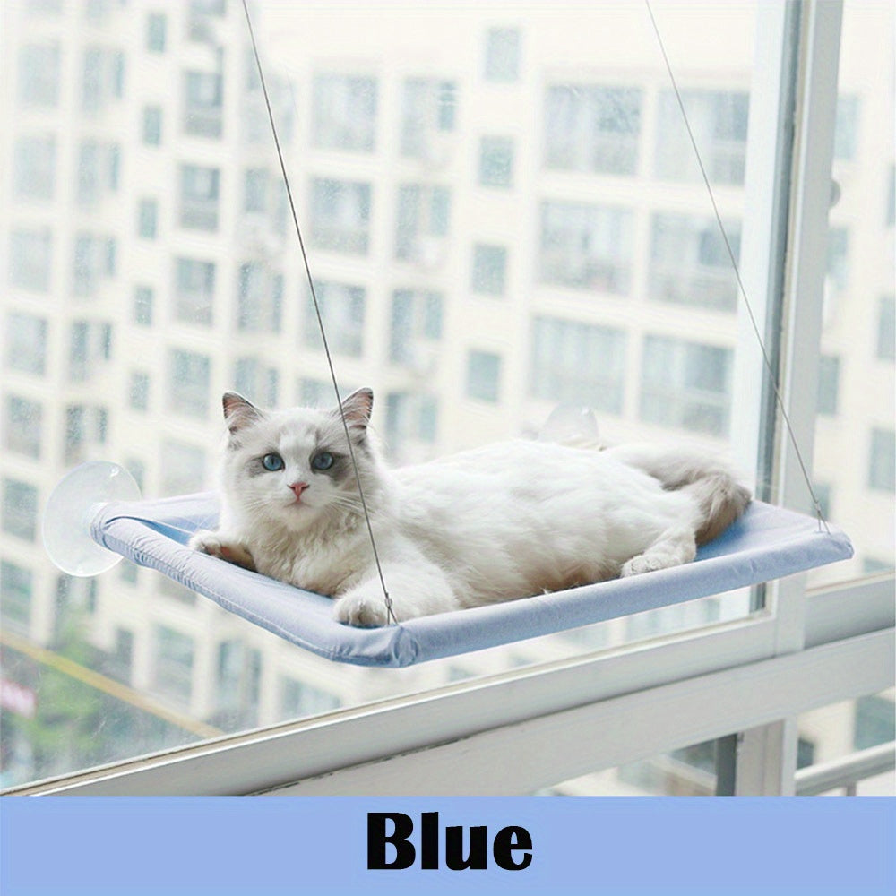 Ultra-Soft Cat Window Hammock Bed - Cozy Cloud-Like Perch for Feline Naptime - Securely Mounted, Enhances Cats View - Perfect Space-Saving Solution for Cat Lovers