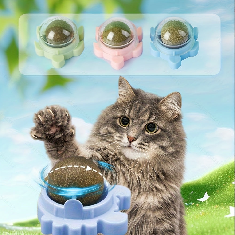 3pcs Rattan Cat Toy Interactive, Ball-Shaped, Chew & Play, Dental Health & Teeth Cleaning / Indoor Cats, All Breeds / Natural Rattan Material, Plaything, Interactive Cat / Durable Without Battery, Playful Exercise, Feline Enr