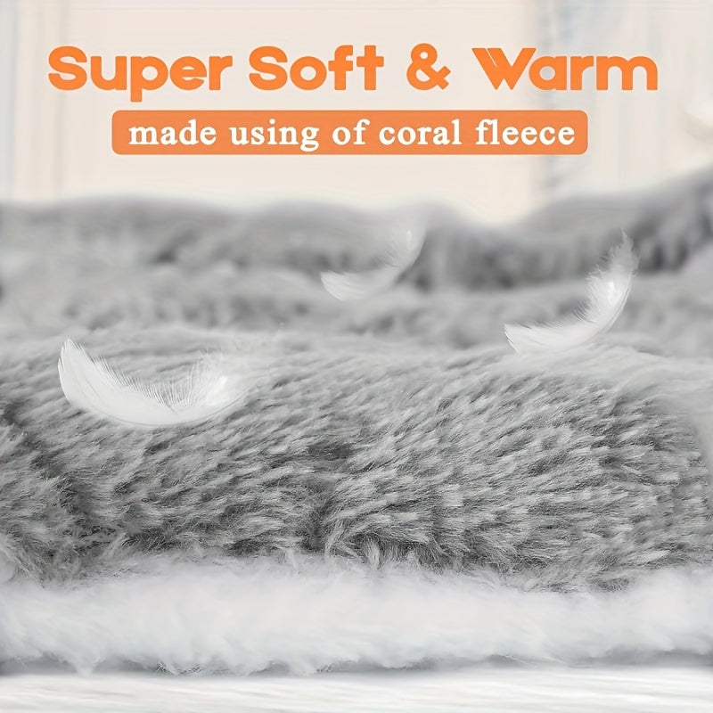 1pc Soft Pet Bed Mat For Small Animals, Ideal For Rabbits, Cats And Dogs, Thickened Warm Blanket For Winter