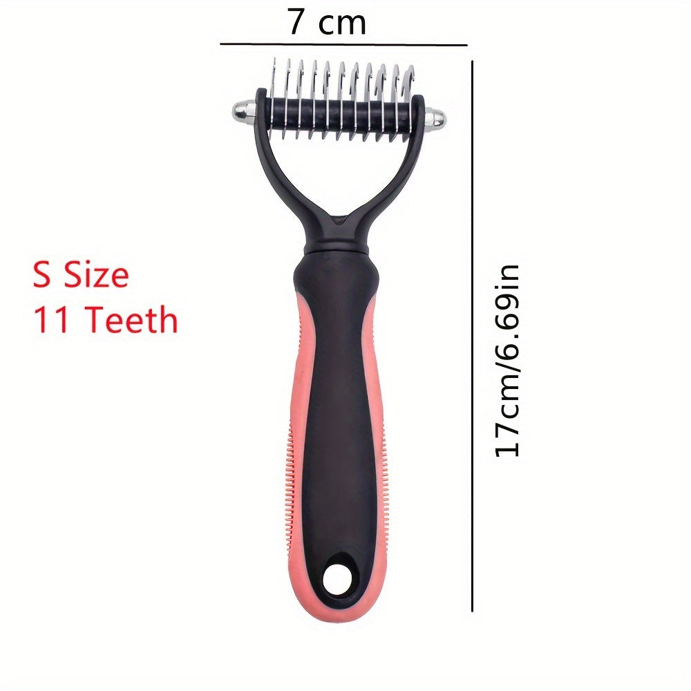 Premium Pet Hair Knot Cutter Comb - Dual-Action Grooming Tool for Effortless Mat Removal - Safe & Effective on Dogs and Cats - Ideal for All Fur Types