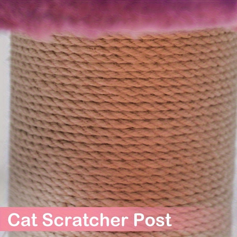 Whimsical Flower Blossom Cat Tower - Multi-Level Cat Scratching Post with Sisal Rope, Plush Perch, and Jumping Platform for Kittens and Cats - Sturdy, Space-Saving, and Easy to Assemble