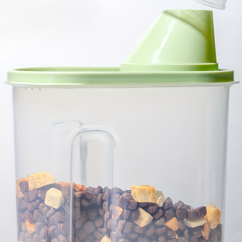 Airtight Pet Food Storage Containers With Lids - 2.5L Plastic Containers For Moisture-Proof Storage Of Dry Food And Snacks For Dogs And Cats