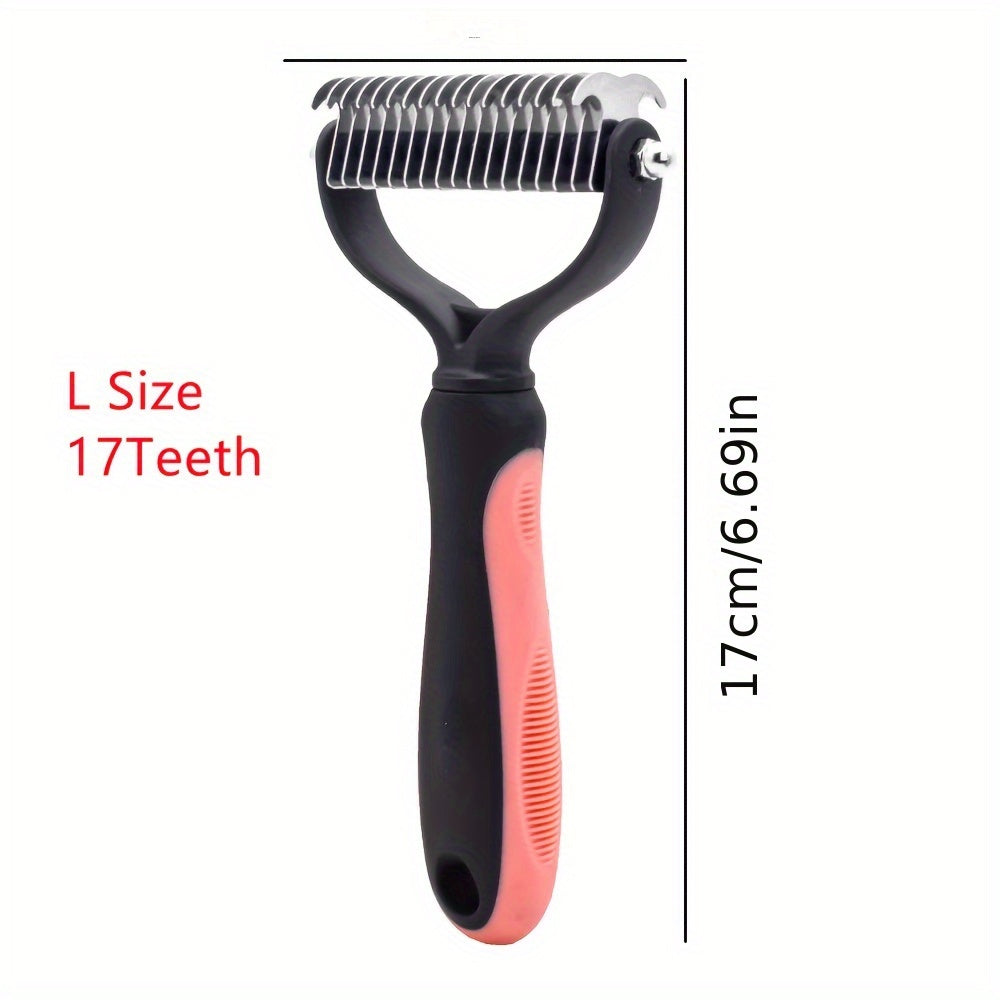 Premium Pet Hair Knot Cutter Comb - Dual-Action Grooming Tool for Effortless Mat Removal - Safe & Effective on Dogs and Cats - Ideal for All Fur Types