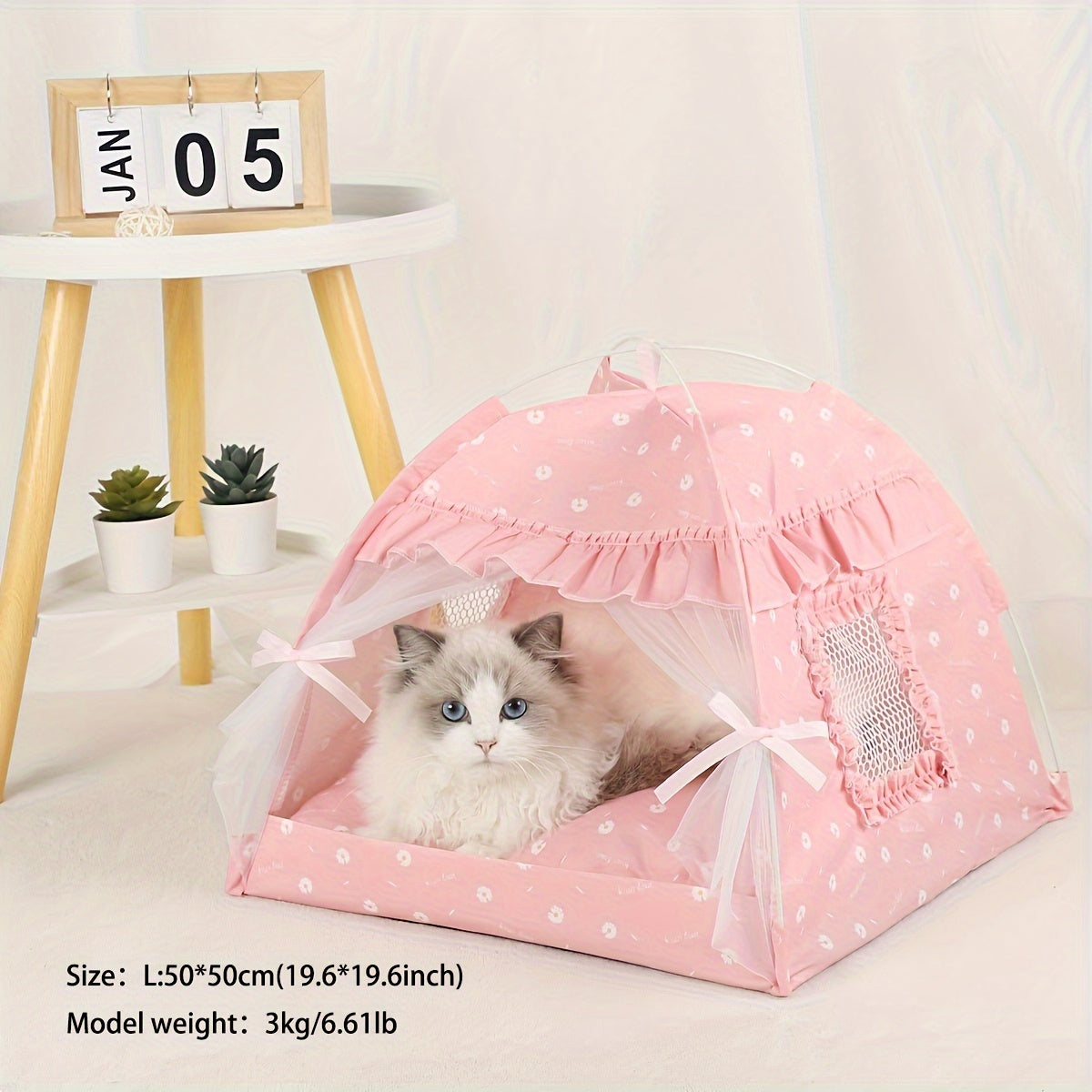 Cozy Lace Tent: The Perfect Nest For Your Cat Or Dog!