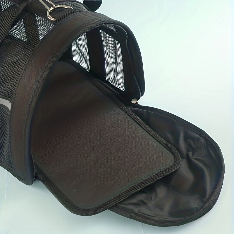 Pet Travel Carrier Bag, Portable Pet Bag, Folding Fabric Pet Carrier, Travel Carrier Bag For Dogs Or Cats, Pet Cage With Locking Safety Zippers, Airline Approved