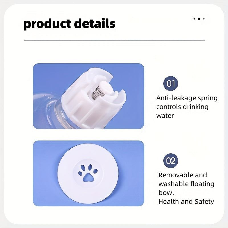 1pc Premium Cat Water & Food Bowl Set - Automatic Dispenser with Elevated Feeder, Two-in-one Hygienic Solution for Healthy Feeding, Modern & Convenient Design for Your Furry Friend