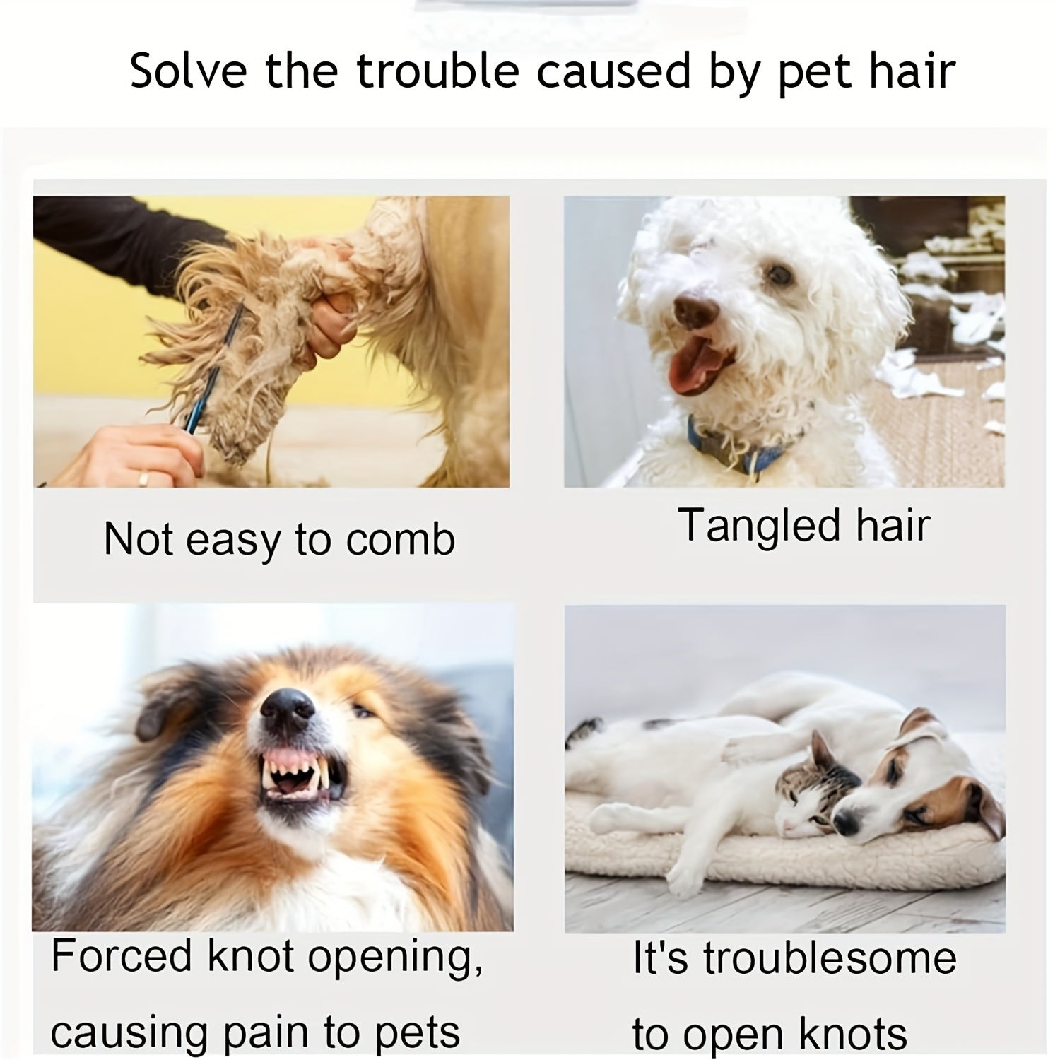 5 Color 5pcs Pack Pets Purrfect Detangle Pet Knotting Cutter, Knotting Cutter for Cats, Pet Dog Shedding Brush Puppy Kitten Cutter Hair Removal Tool Loose Epilator