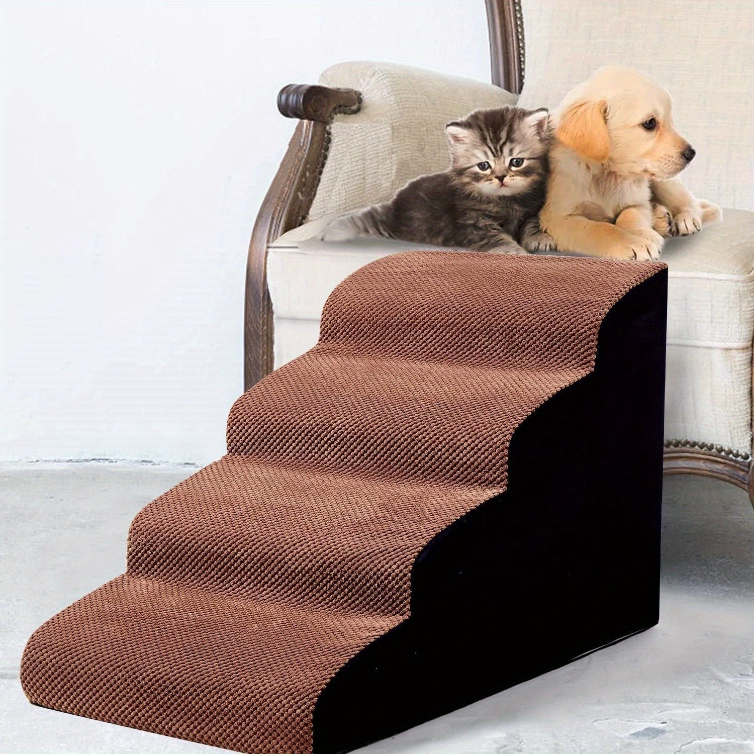Dog Stairs Up And Down Sofa Bed Sponge Steps Gradient Cat Small Dog Stairs Climbing Stairs Dog Up And Down Sofa Bed Sponge Steps