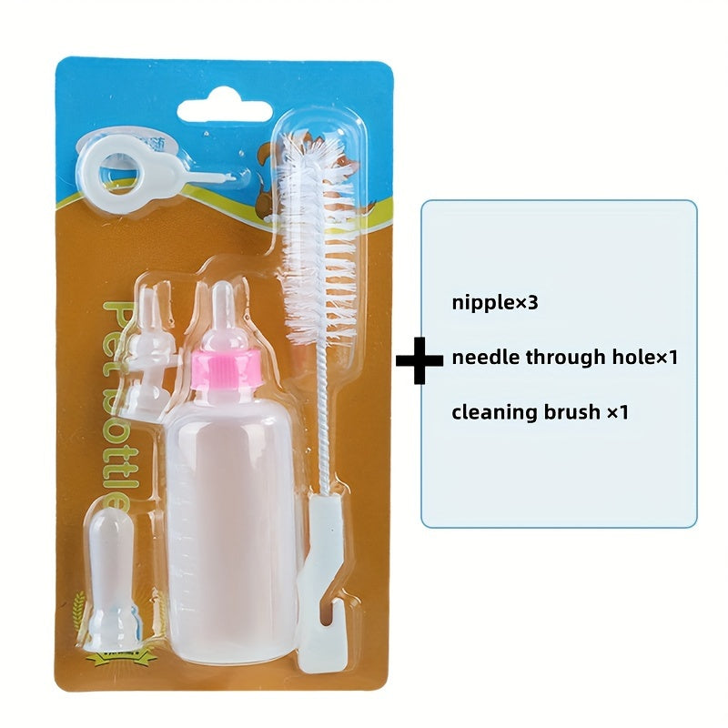 Pet Nursing Bottles Kit For Cats And Dogs Kitten Bottles Newborn Kitten Feeding Milk Bottle