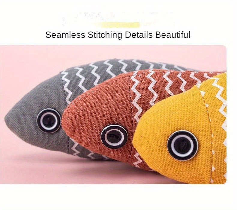 Cat Toy: Realistic Durable Plush Pillows Kitten Toy For Indoor & Outdoor Pet Teeth Grinding!