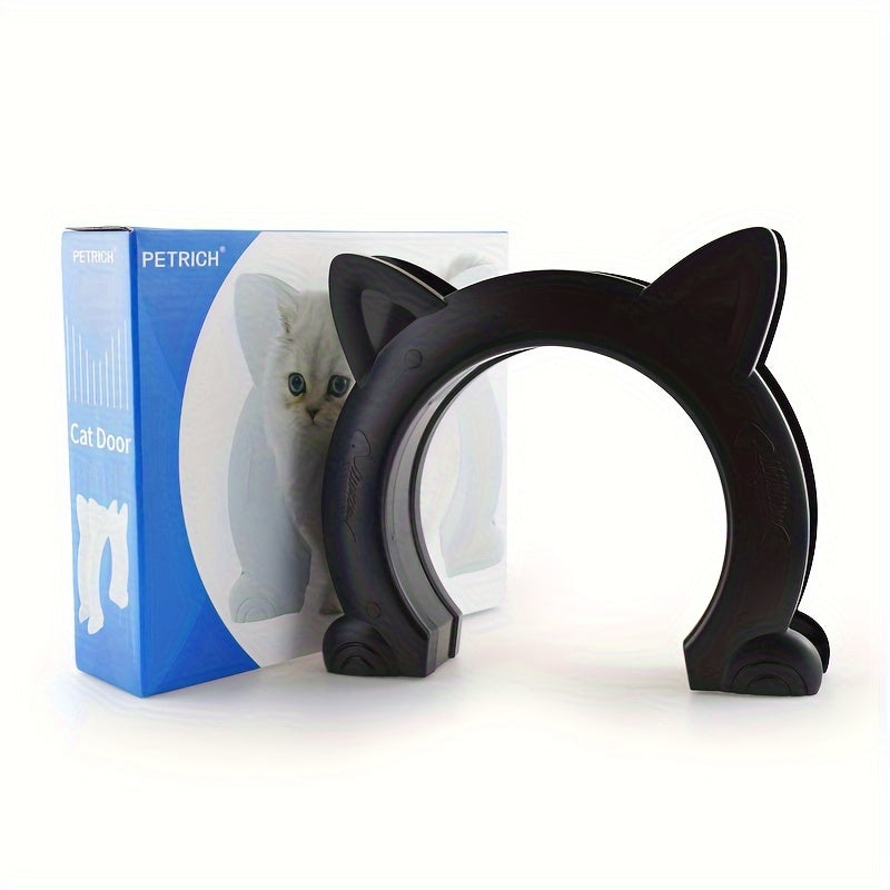 Small Pet Gate Door Kit - Direction Controllable, Accessible, and Durable ABS Plastic Toy for Pet Training, Dog and Cat Door Hole, Kitten-Friendly, Easy Installation