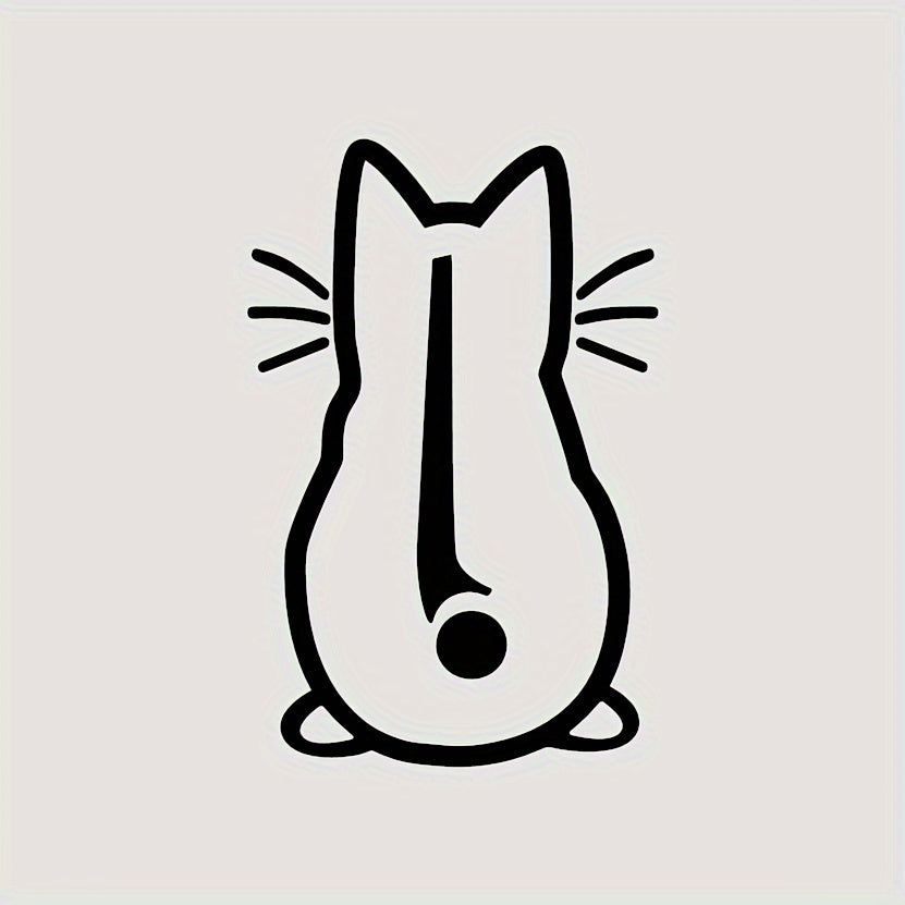 Adorable Cat Rice Rain Scraper Personality Stickers Decorate Home Toilet Doors And Windows Indoor And Outdoor Electric Vehicles RV Funny Refrigerator Stickers Car Stickers