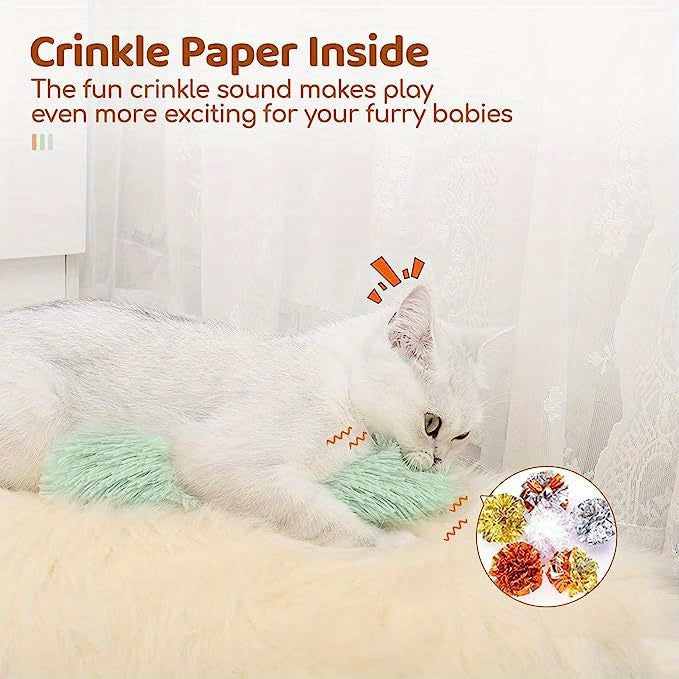 1pc Whisker Whip Cat Kicking Toy with Realistic Sand Sound Effect - Encourages Indoor Exercise, Playfulness, and Natural Hunting Instincts for Feline Friends