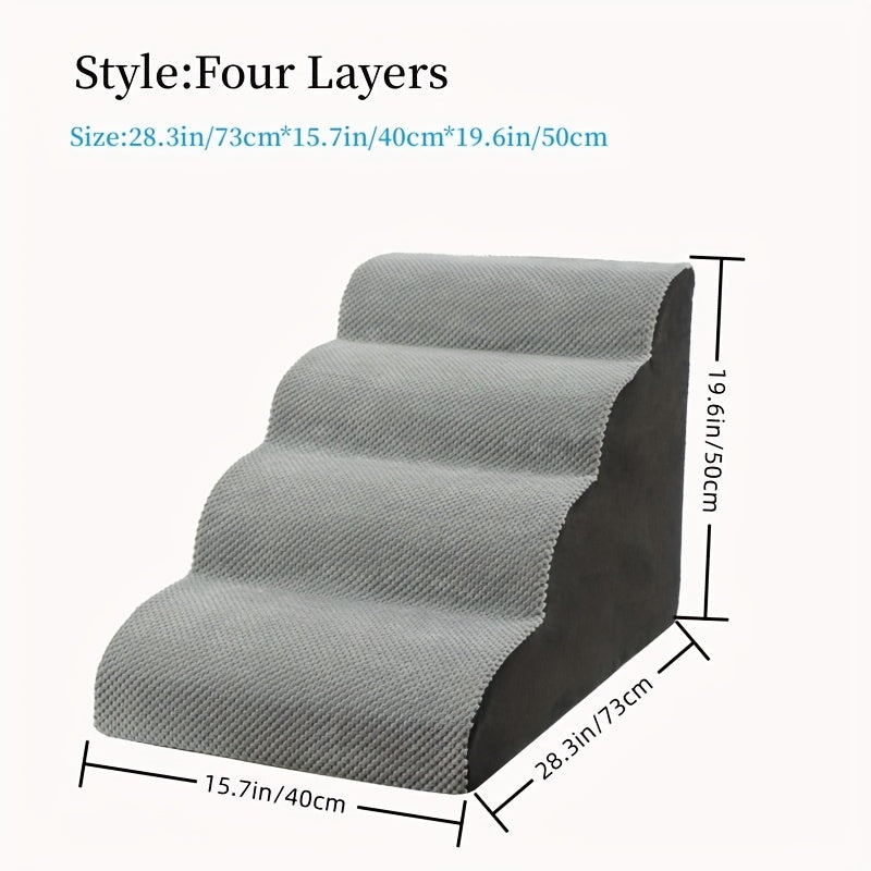 Dog Stairs Up And Down Sofa Bed Sponge Steps Gradient Cat Small Dog Stairs Climbing Stairs Dog Up And Down Sofa Bed Sponge Steps