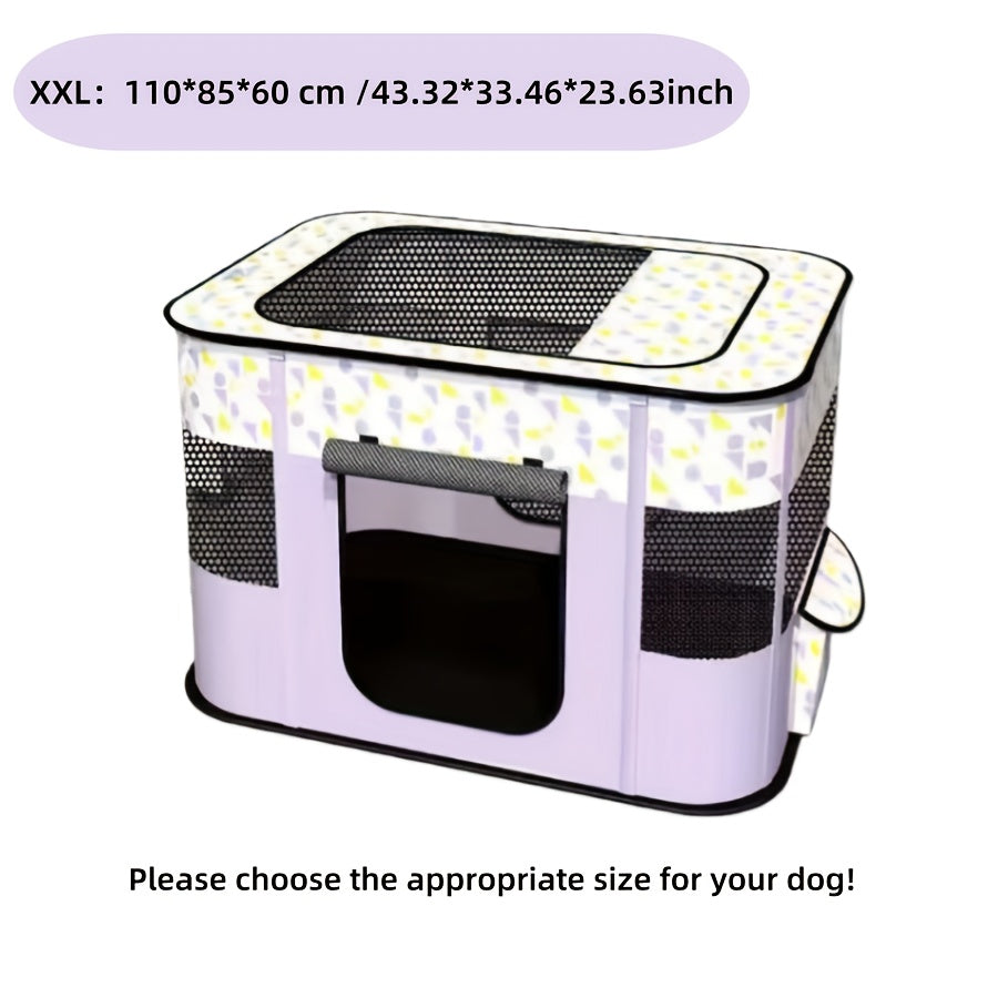 Pet Playpen for Large Dogs, Dog Playpen for Medium Large Dogs/Puppy/Cat/Rabbit/Chick Wit, Cat Playpen Puppy Kitten Playpen Portable Dog Exercise Kennel Indoor Pet Animal Playpen Dog Cat Crate for Outdoor Travel Camping, with