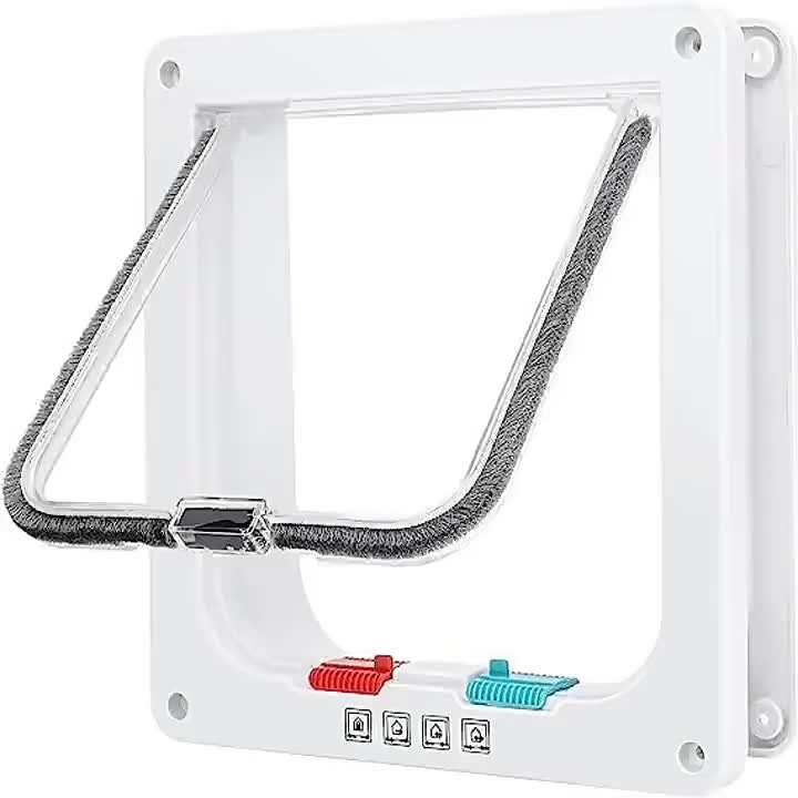 Secure And Convenient Pet Access: Multi-Function Two-Way Pet Door For Cats And Dogs