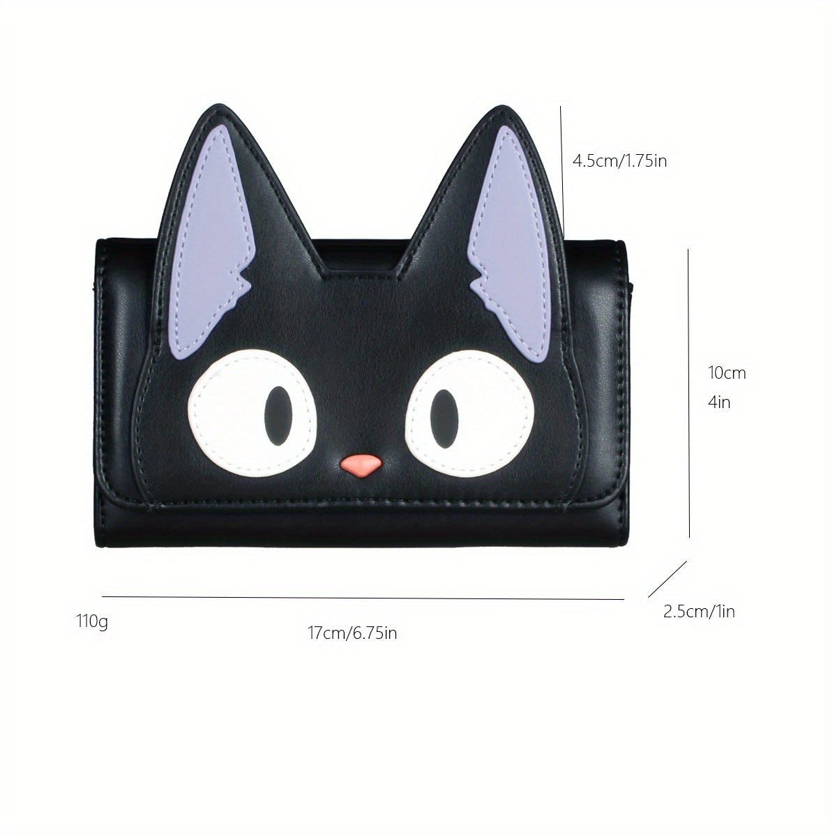 Cute Cartoon Cat Coin Purse, Kawaii Anime Credit Card Holder, Lovely Card Organizer & Wallet