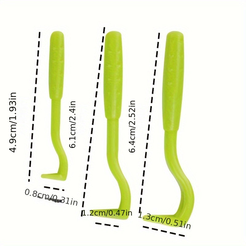 3pcs Durable Polypropylene Tick Removal Tool Set For Dogs And Cats - Effective Flea And Louse Remover For Easy And Safe Pet Care