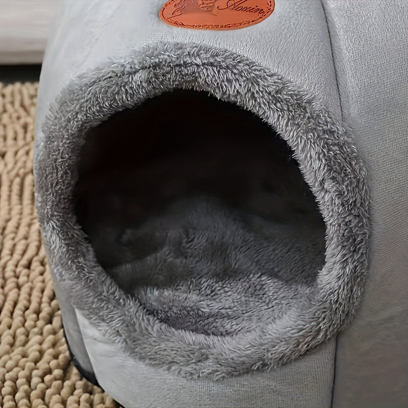 Cat Beds For Indoor Cats, Non-slip Puppy Bed, Gray Cat Nest, Comfortable Pet House Cat Tent