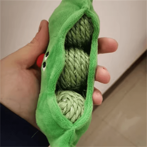 ZEZE Cat Hide-and-seek Toy Kitten Teasing Cat Stick Self Enjoyable Relieve Boredom Sisal Ball Cat Teeth Grinding Pea Toy Ball Supplies