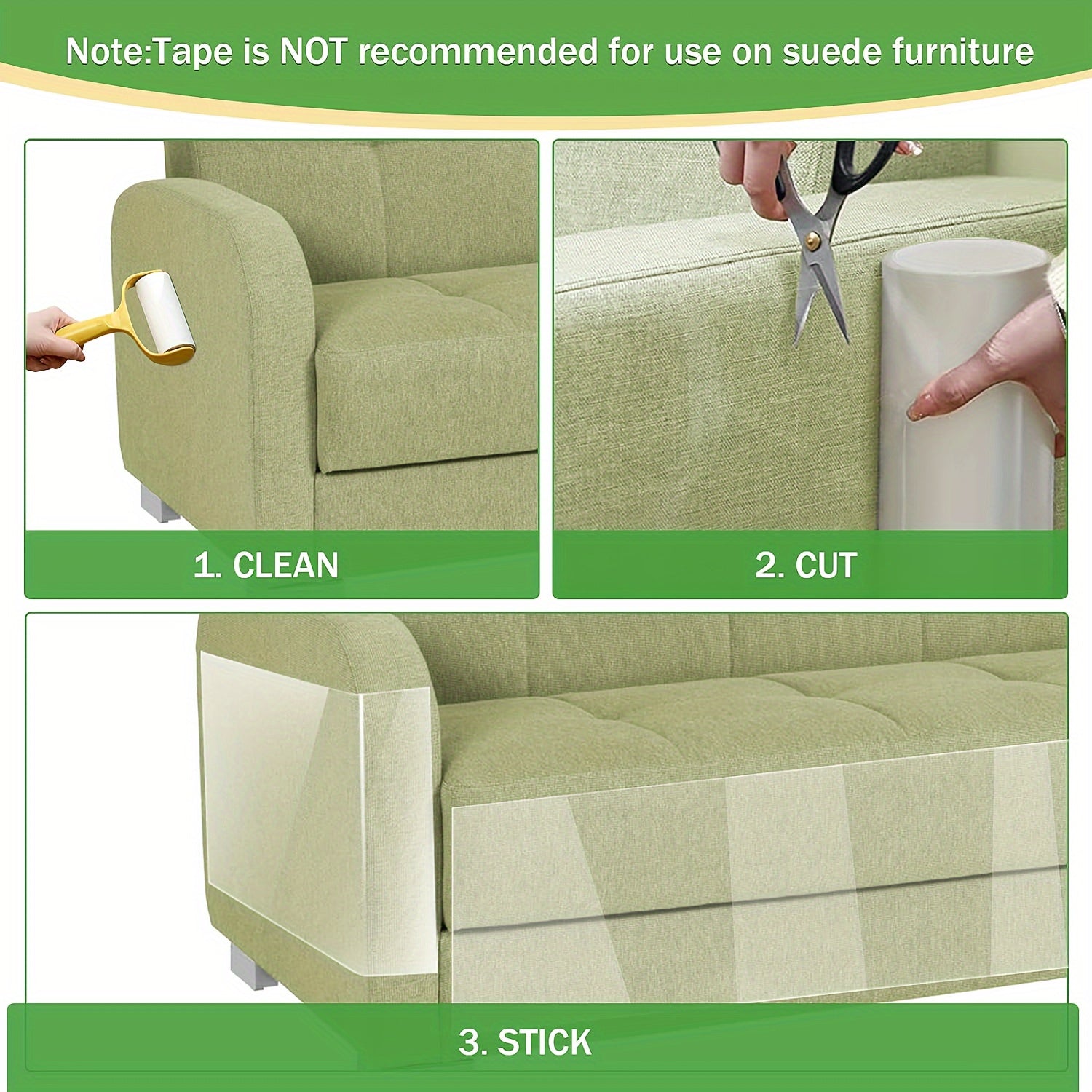 Cat Anti Scratch Tape, Transparent Furniture Protector For Sofa, Couch, Carpet, Door