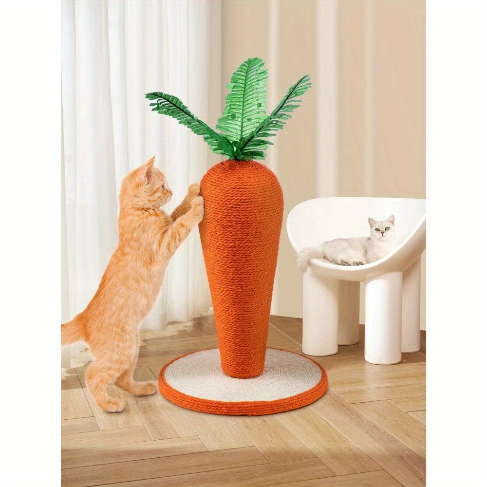 Cat Scratching Post Carrot Craft Pet Cat Kitten Scratcher Sisal Climbing Posts