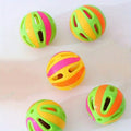 5pcs Interactive Cat Toy Balls With Bell - Plastic Hollow Jingle Balls For Indoor Kittens And Cats Play - Promotes Exercise And Mental Stimulation