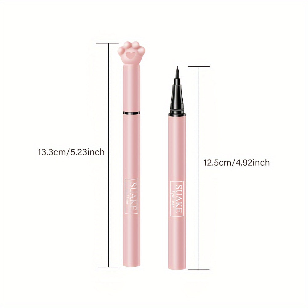 Smudge-Proof Long-Lasting Eyeliner Pen - Waterproof Precision Tip - Adorable Cat Paw Design - Two Shades for Every Occasion