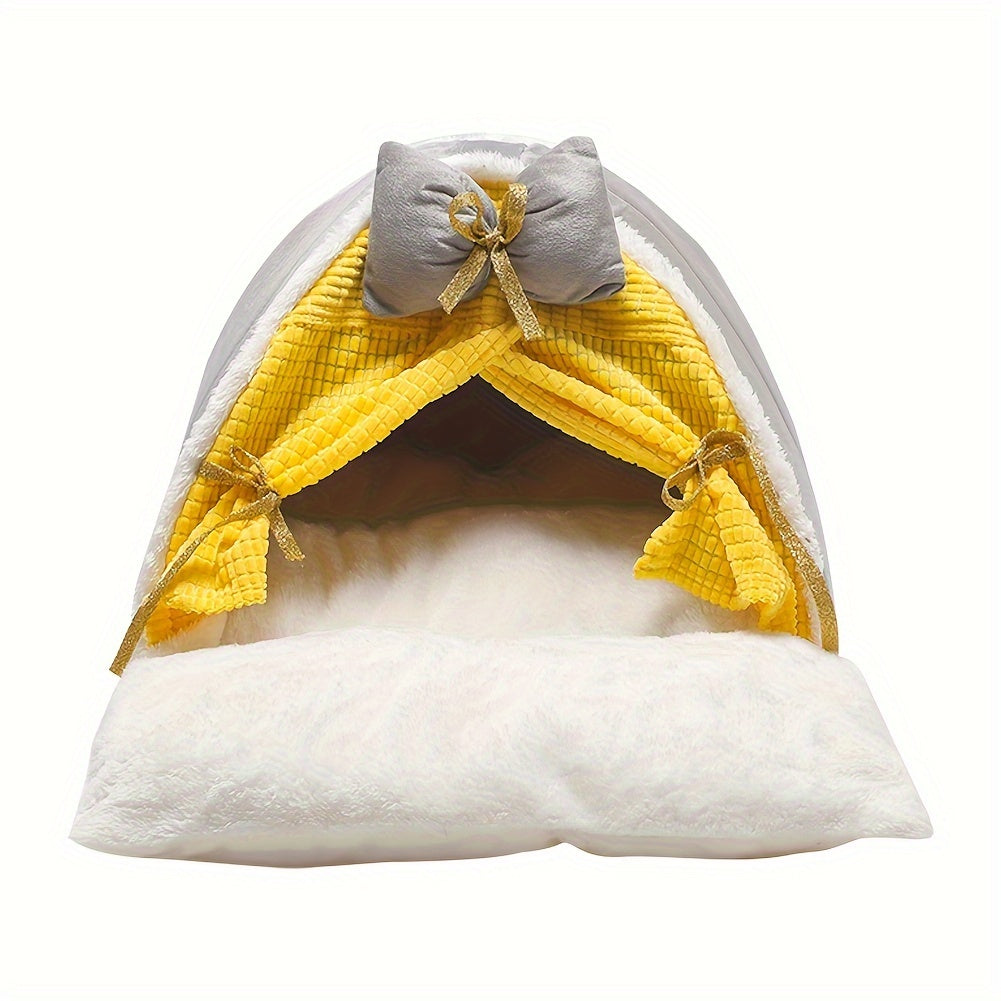 Pet Cat Bed Soft Warm Snug House Cute Bed Cat Dog Puppy Kitten Cave
