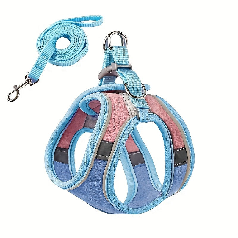Ultimate Escape-Proof Cat Walking Harness Vest - Adjustable, Anti-Leak, Breathable, Reflective, Comfortable Design - Perfect for Outdoor Adventures with Your Furry Friend!