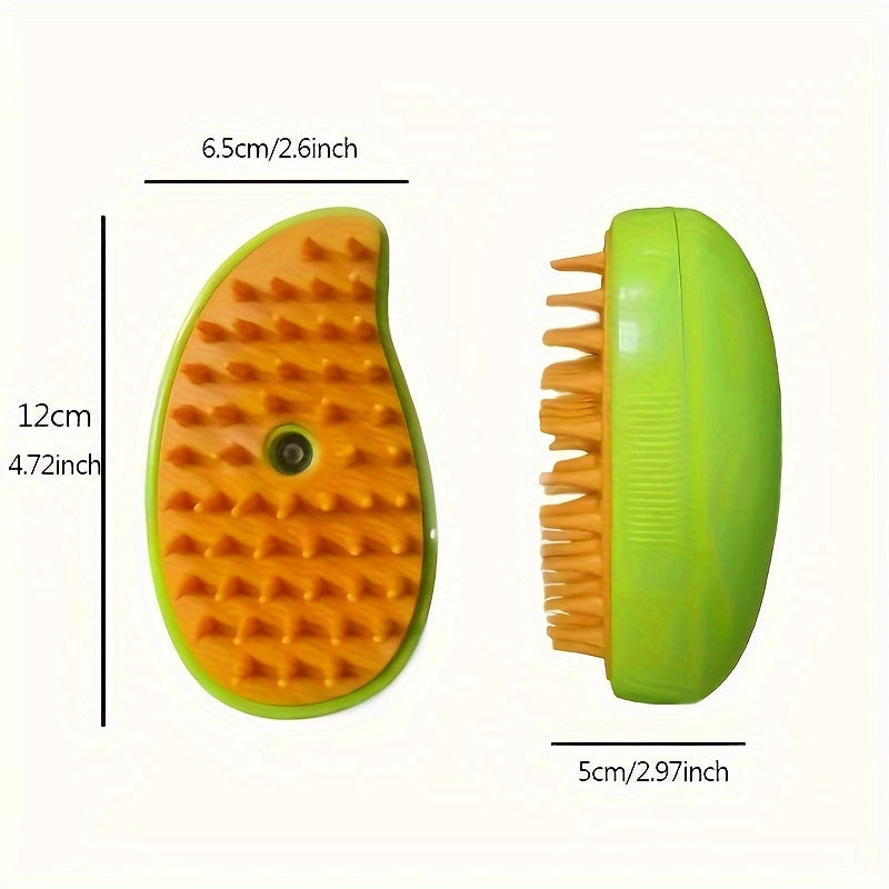 3-in-1 Rechargeable Cat Steam Brush - Gentle Self-Cleaning, Massage, and Detangling for Tangled and Loose Hair - USB Dual Use, Nickel Battery, ABS Material, Safe 36V Operating Voltage