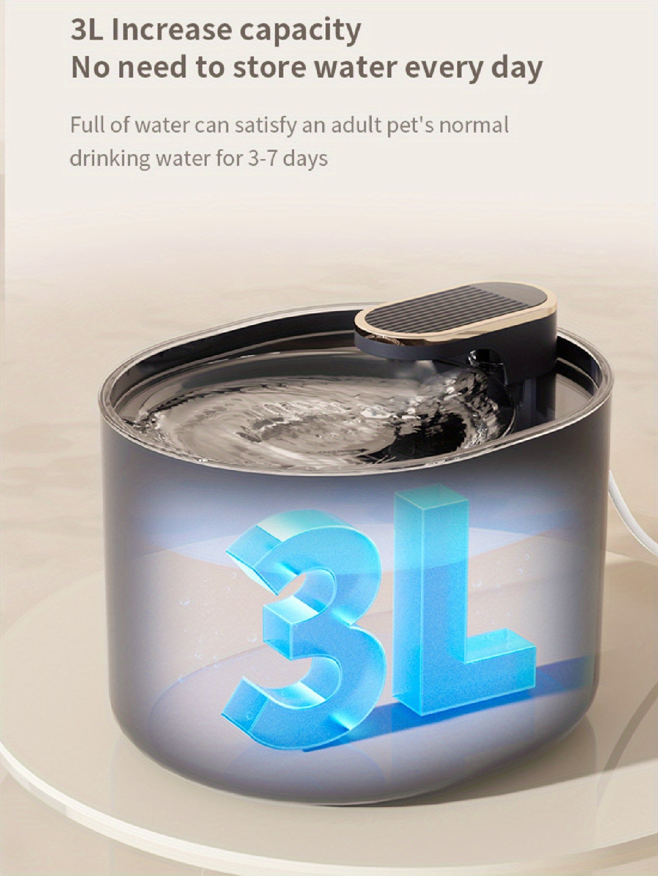 Silent Pet Water Dispenser, Cat Automatic Water Fountain, Large Capacity Automatic Circulation Cat Water Fountain