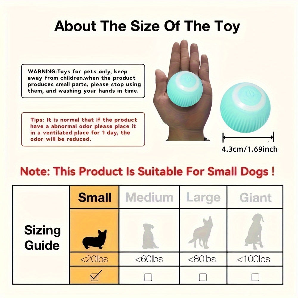 1PC/2PCS Smart Interactive Pet Toy Combo with Automatic Rolling and Bouncing Ball - Stripe Pattern Silicone Cat Toys, USB Rechargeable, Obstacle Avoidance, Quiet Operation, Suitable for Small Dogs and Cats Under 9.07KG