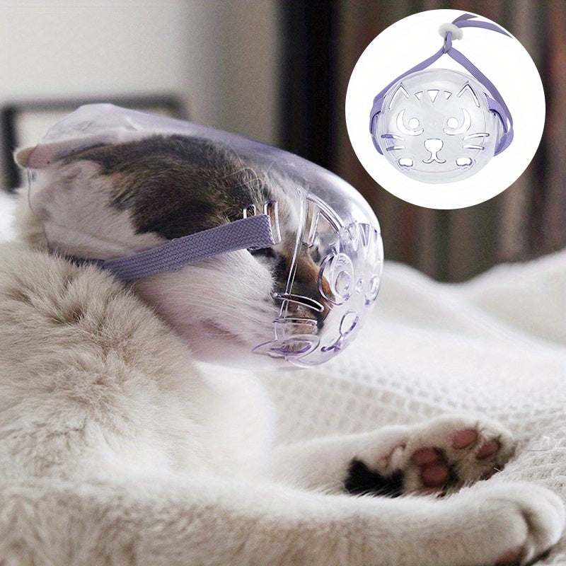 Reusable Cat Muzzle for Grooming - Prevents Biting and Chewing - Comfortable and Safe Mouth Cover for Cats