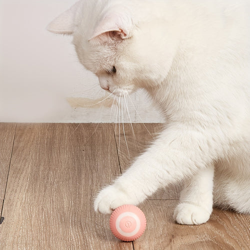 1pc Smart Cat Toys Automatic Rolling Ball Electric Cat Toys Interactive For Cats Training Self-moving Kitten Toys Pet Accessories