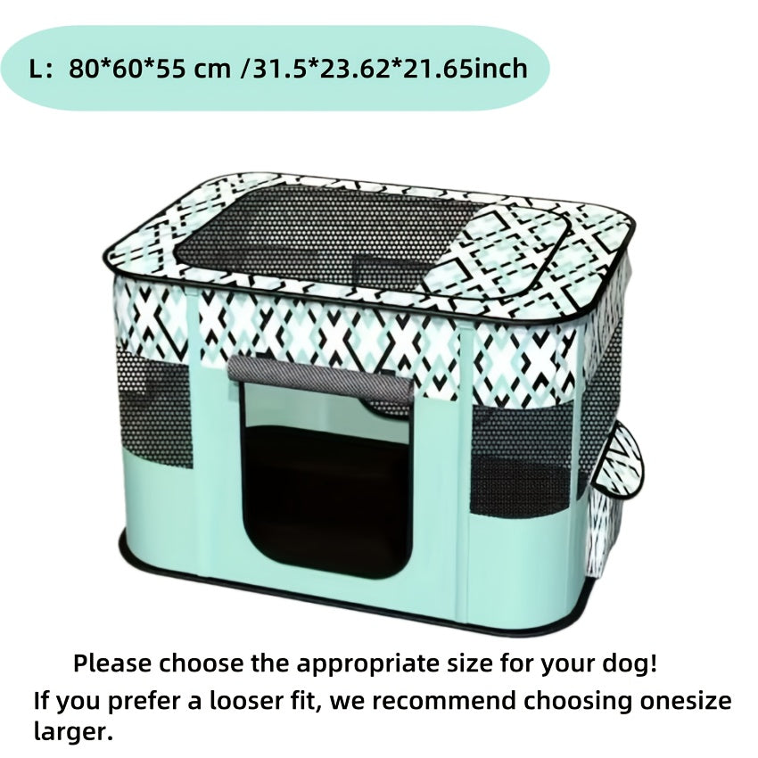 Pet Playpen for Large Dogs, Dog Playpen for Medium Large Dogs/Puppy/Cat/Rabbit/Chick Wit, Cat Playpen Puppy Kitten Playpen Portable Dog Exercise Kennel Indoor Pet Animal Playpen Dog Cat Crate for Outdoor Travel Camping, with