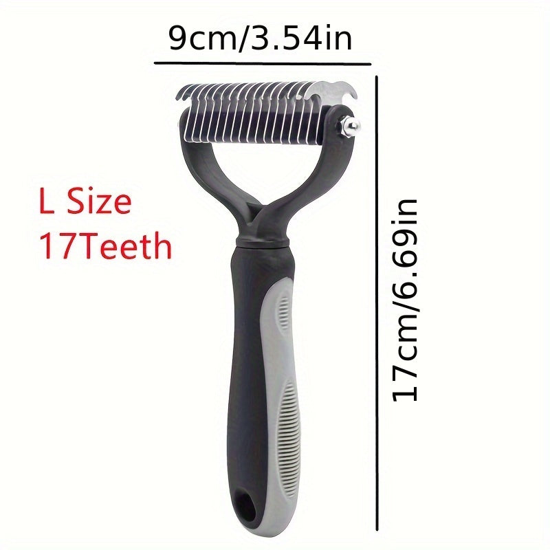 Premium Pet Hair Knot Cutter Comb - Dual-Action Grooming Tool for Effortless Mat Removal - Safe & Effective on Dogs and Cats - Ideal for All Fur Types