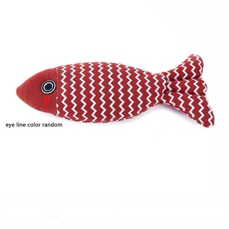 Cat Toy: Realistic Durable Plush Pillows Kitten Toy For Indoor & Outdoor Pet Teeth Grinding!