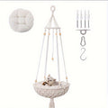 Handwoven Hanging Cat Hammock: Give Your Feline Friend A Comfy Place To Lounge!