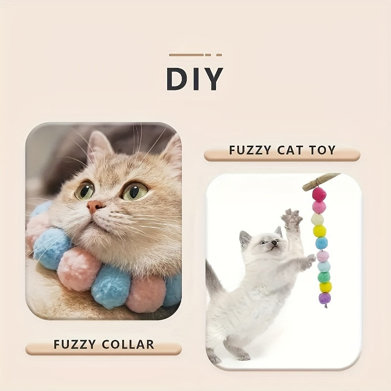 Interactive Cat Launcher Toy with 20 Plush Balls - Quiet, Fun Playtime for All Breeds of Cats & Dogs